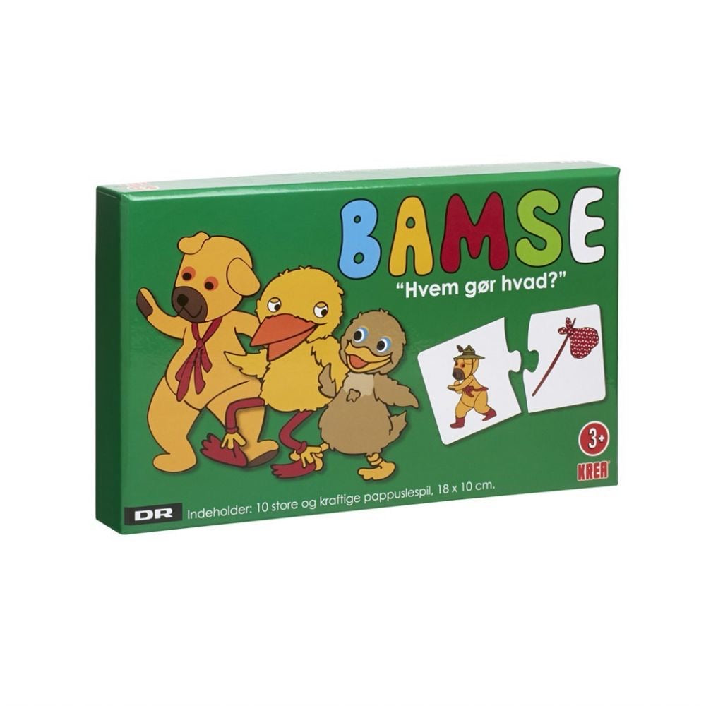 DR Bamses billedebog puslespil  - Hvem gør hvad spil