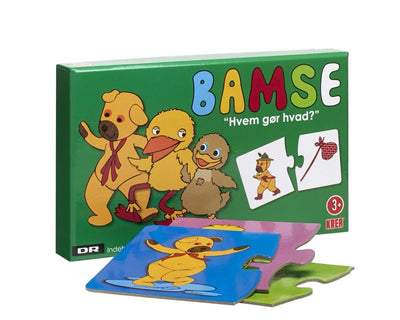 Bamses billedebog puzzlespil - Hvem gør hvad spil